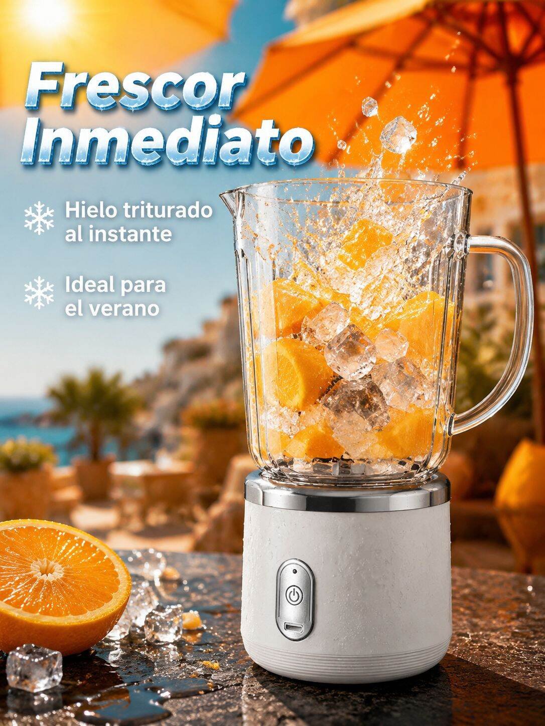 Licuadora compacta y ligera ideal para llevar a cualquier lugar