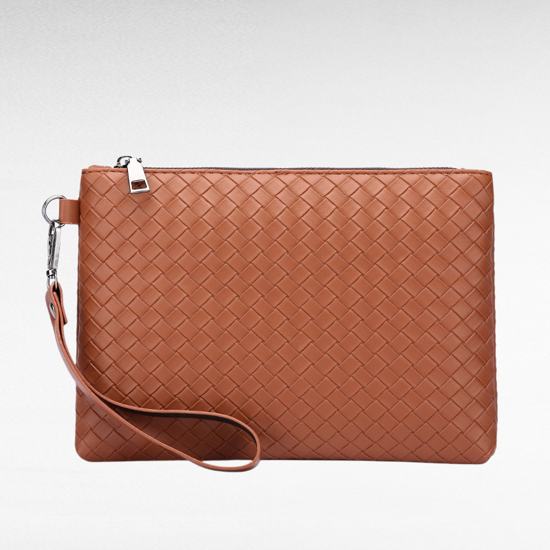 Stylish PU Leather Handbag, Large Capacity Storage Bag, Men's Clutch