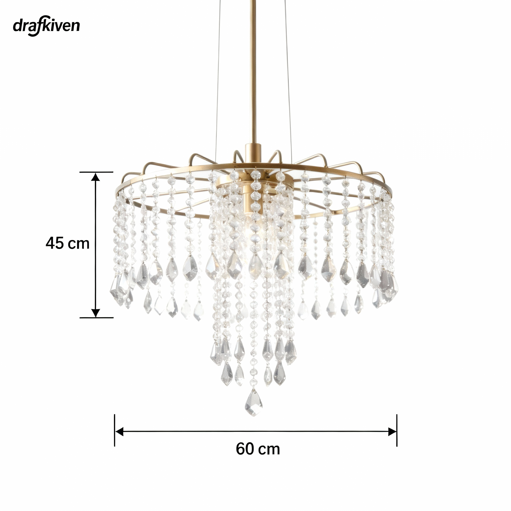โคมระย้าคริสตัลขนาดใหญ่สำหรับห้องโถง