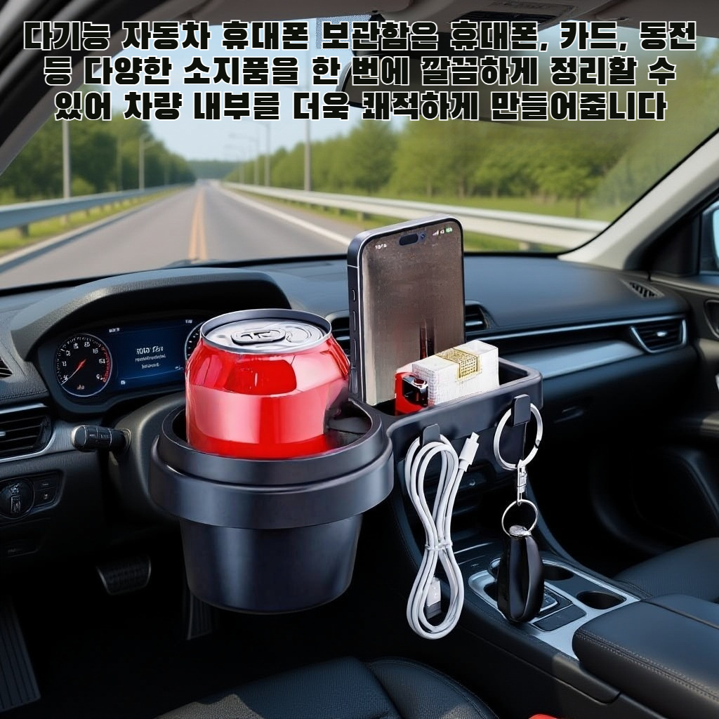 다기능 자동차 휴대폰 보관함