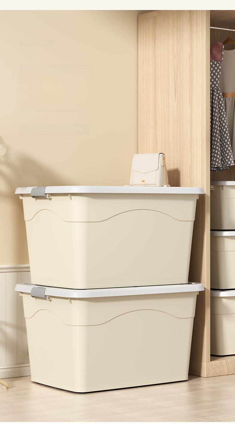 Boîte de stockage en plastique grande capacité pour la maison