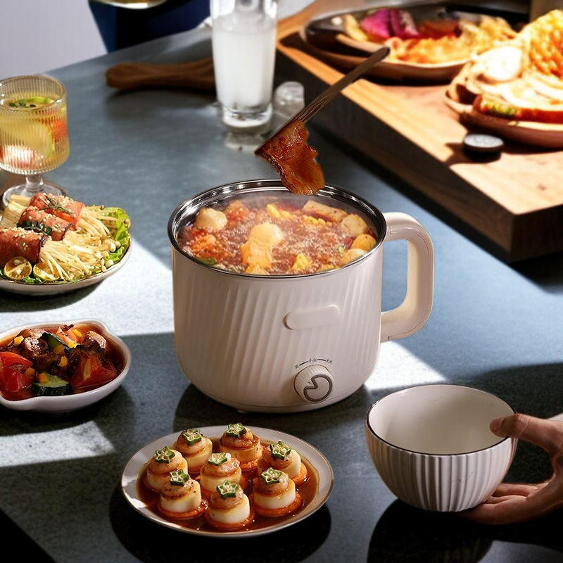 Student dormitory small stainless steel nonstick electric hot pot