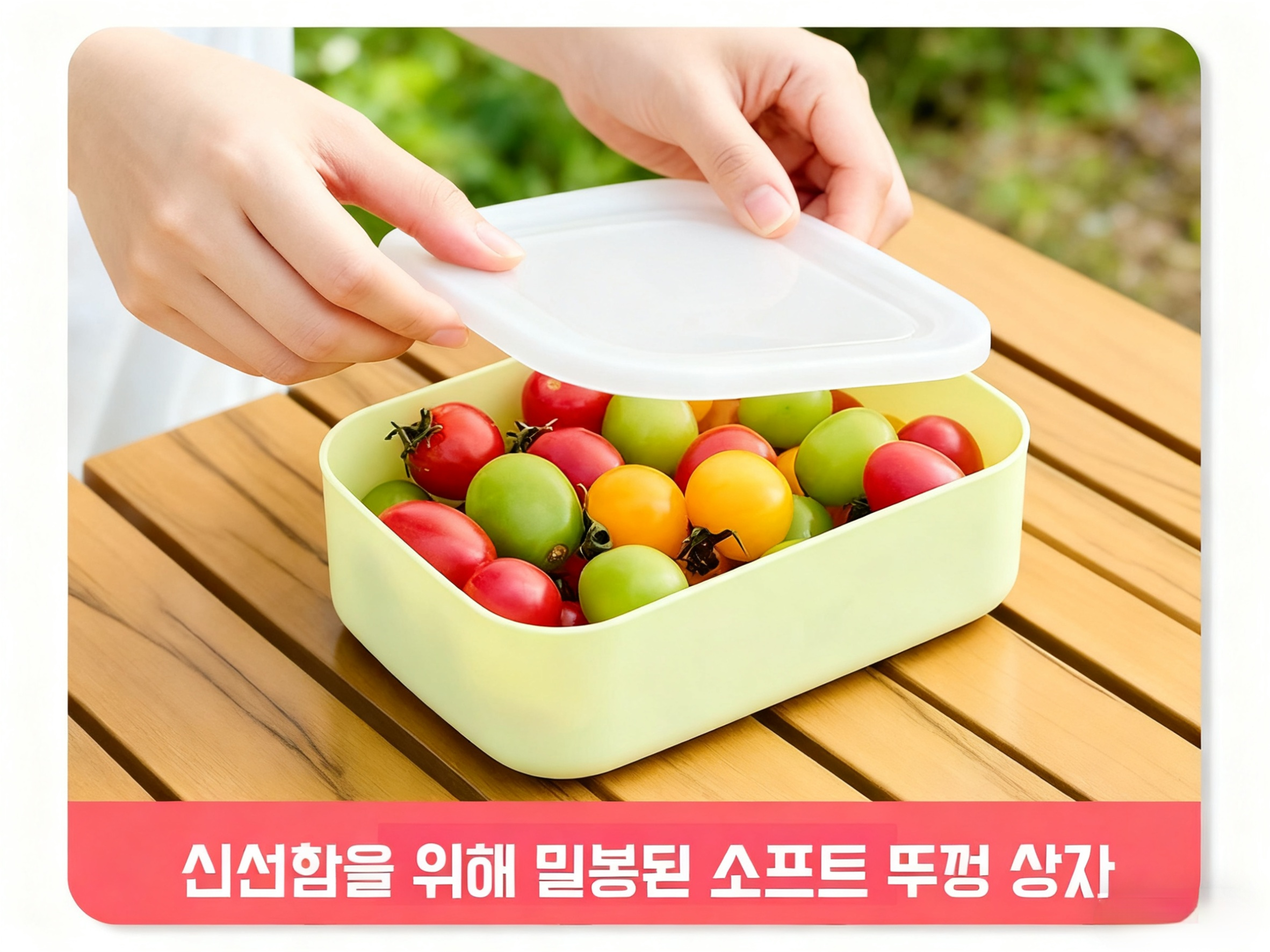 간편한 이동이 가능한 피크닉 수납함