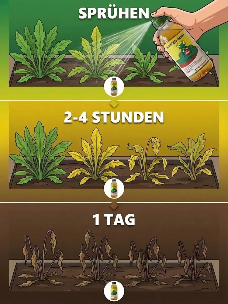 【BVL & TÜV Getestet】Hohenheim Premium Bio-Unkrautvernichter✨3 Jahre dauerhaft unkrautfrei