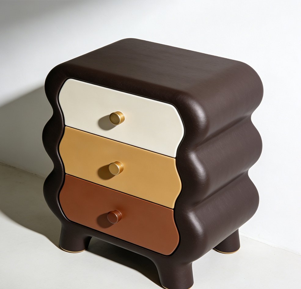 ベッドサイド収納キャビネット