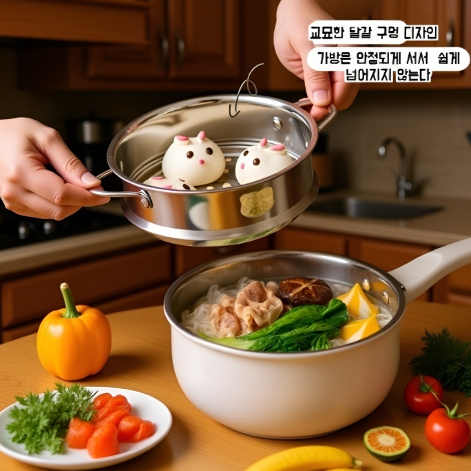 이유식 전용 스텐 우유냄비 대용량 무코팅 아기 이유식냄비 라면냄비 작은 우유냄비