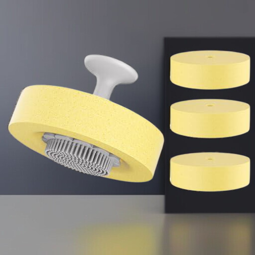 台所の取り外し可能な食器洗浄スポンジ洗浄吸盤付き百清潔布スポンジ洗浄汚れ魔力洗浄