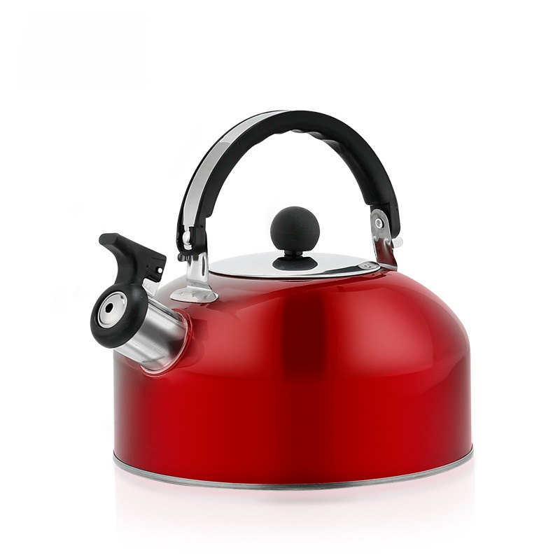 Flat-bottomed stainless steel kettle