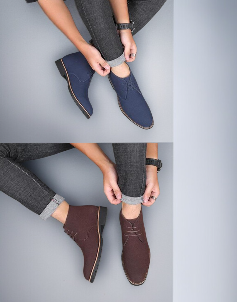 高品質スエード素材の紳士ブーツ