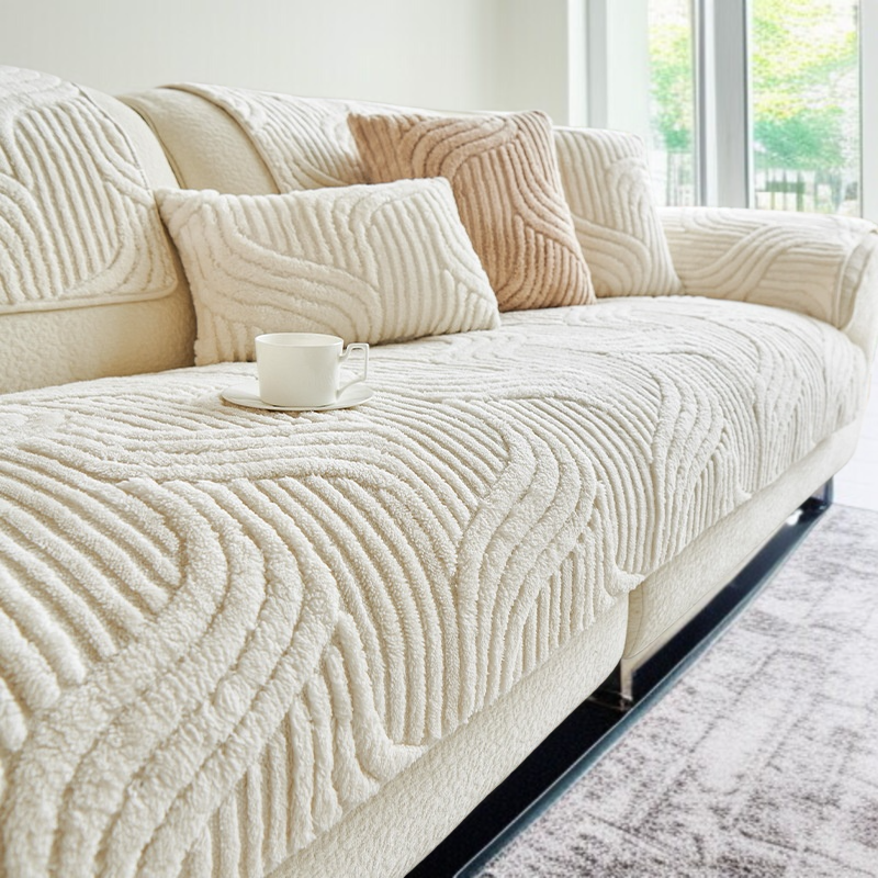 家庭用コットンベルベットソファシート 滑り止め・通気性 背もたれ滑り止め粒子設計