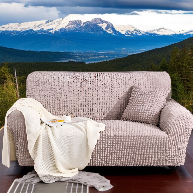 厚みのあるシアサッカーソファカバー高重量オールインクルーシブ伸縮性ソファカバーユニバーサルソファカバーフルカバーコンビネーションソファタオル