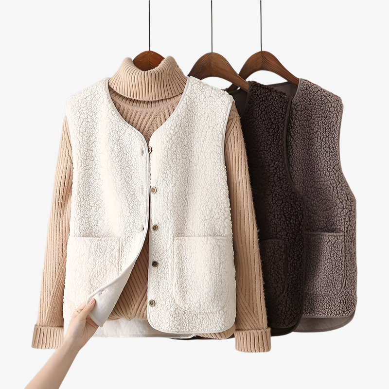 2025年秋冬新作 レディース ファー裏地ベスト 無地 万能 アウター ショート丈 カジュアル おしゃれ