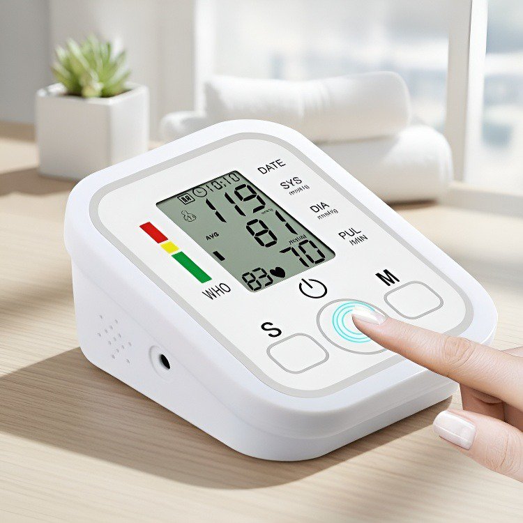 Home Voice Electronic Blood Pressure Meter, High-Accuracy Measuring Instrument