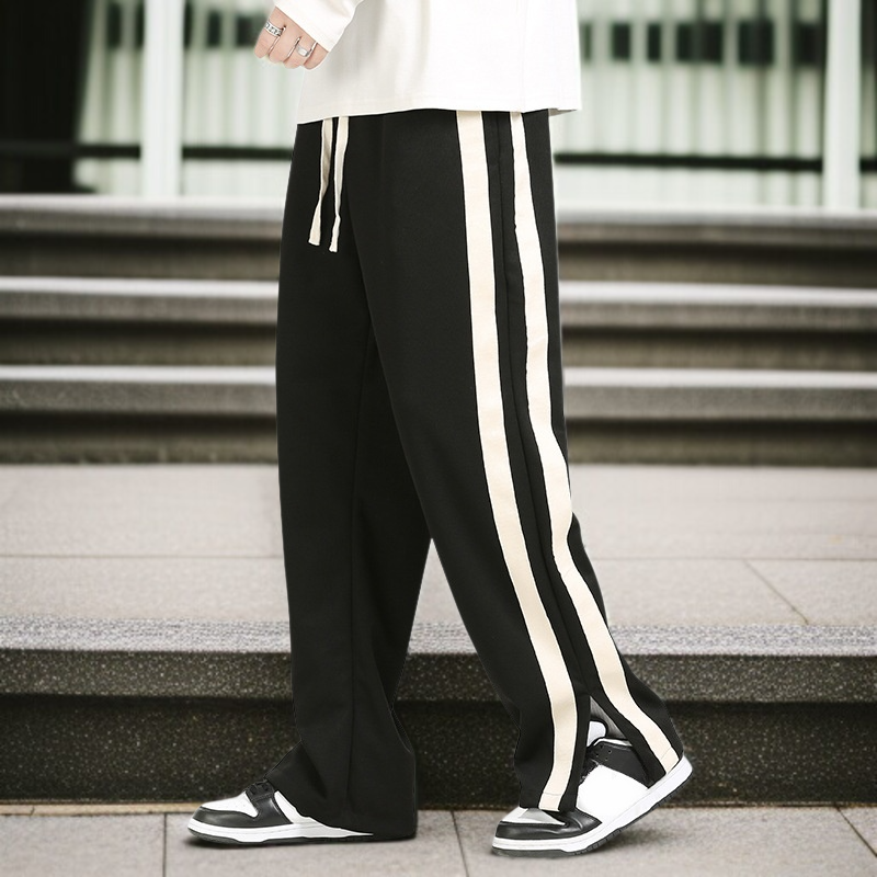 男性春秋カジュアルパンツゆるい長ズボンストレートカップル秋カジュアルパンツ