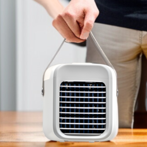 冷風機 冷風扇 強力送風  USB充電式 冷風扇風機 卓上 氷入れ水冷エアコン スポットクーラー バッテリー 13時間連続使用 上下風向調節 アロマ機能 風量3段階 ミニ