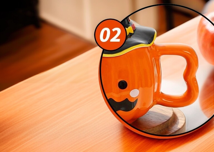 Classic ceramic water mug with lid for daily use