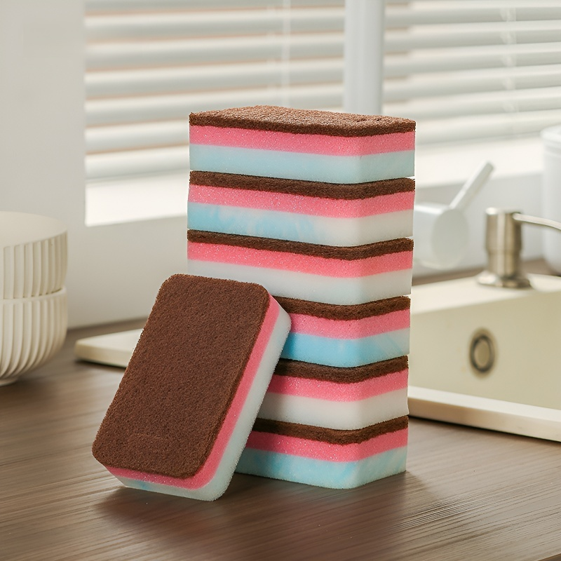  長柄清潔刷去污海綿擦廚房洗碗洗鍋刷