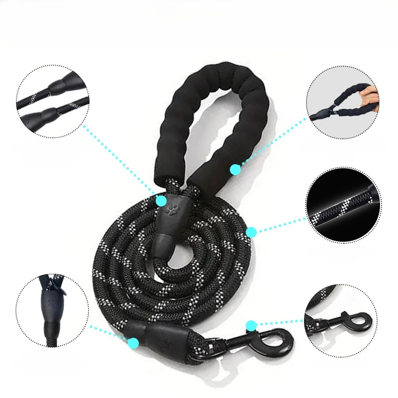 Pet retractable dog collar traction rope