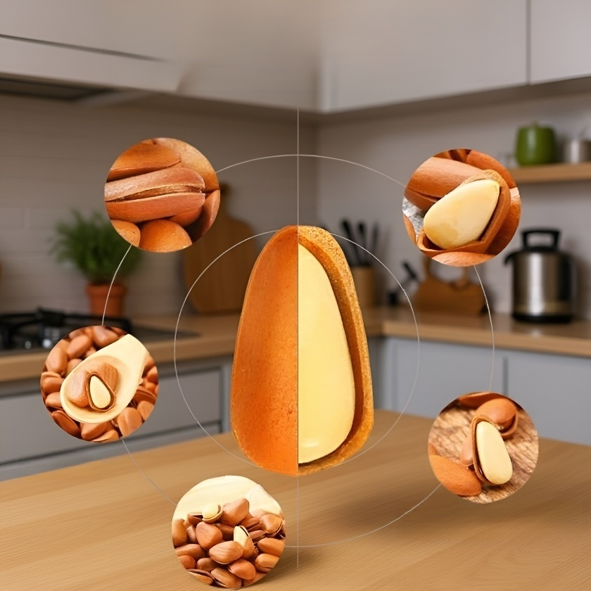 収穫したての大粒北東部産松の実