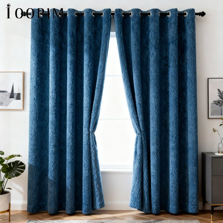 ผ้าม่านสองชิ้นตกแต่งห้องนั่งเล่น