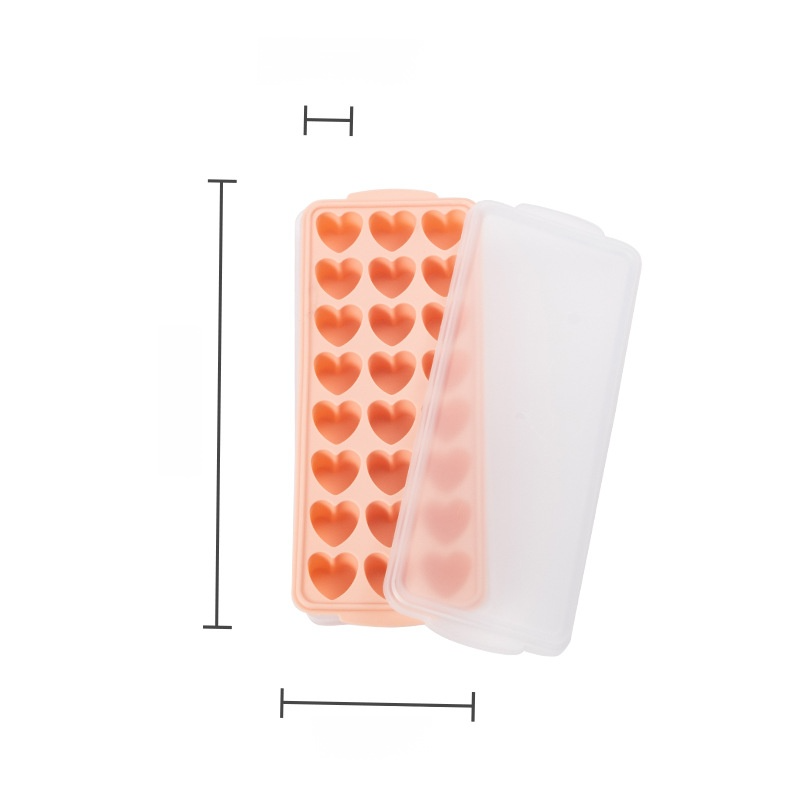 Heart Shaped Silicone Ice Cube Tray