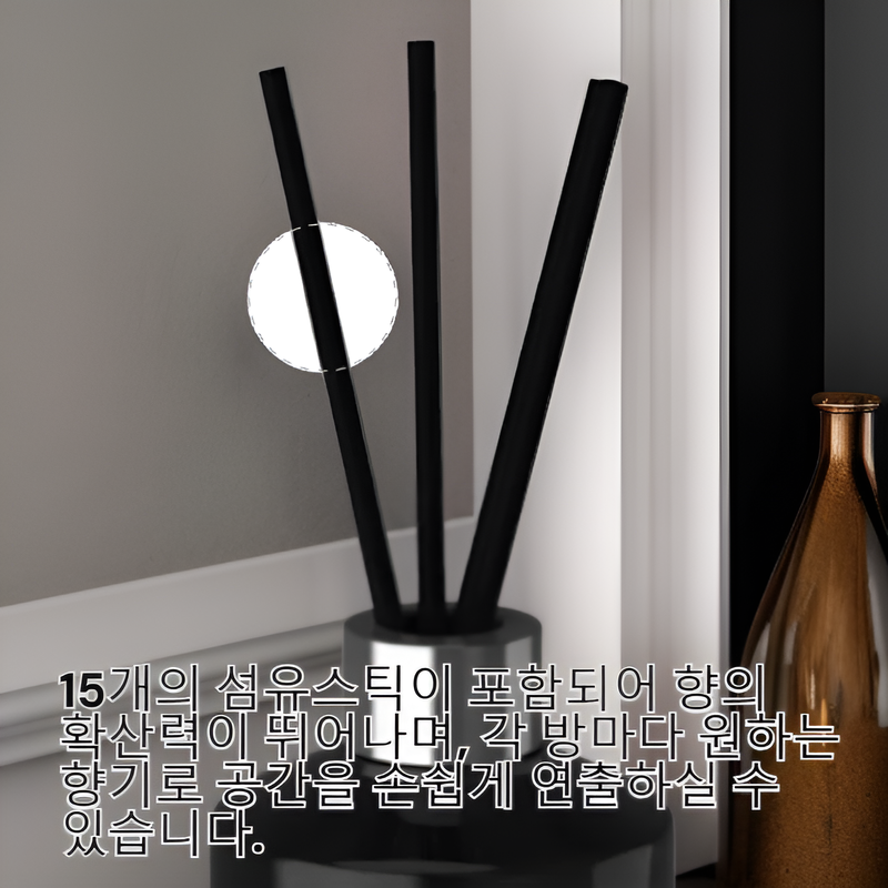 쿤달 퍼퓸 디퓨저 아로마에디션 200ml 3개 + 섬유스틱 15개 세트