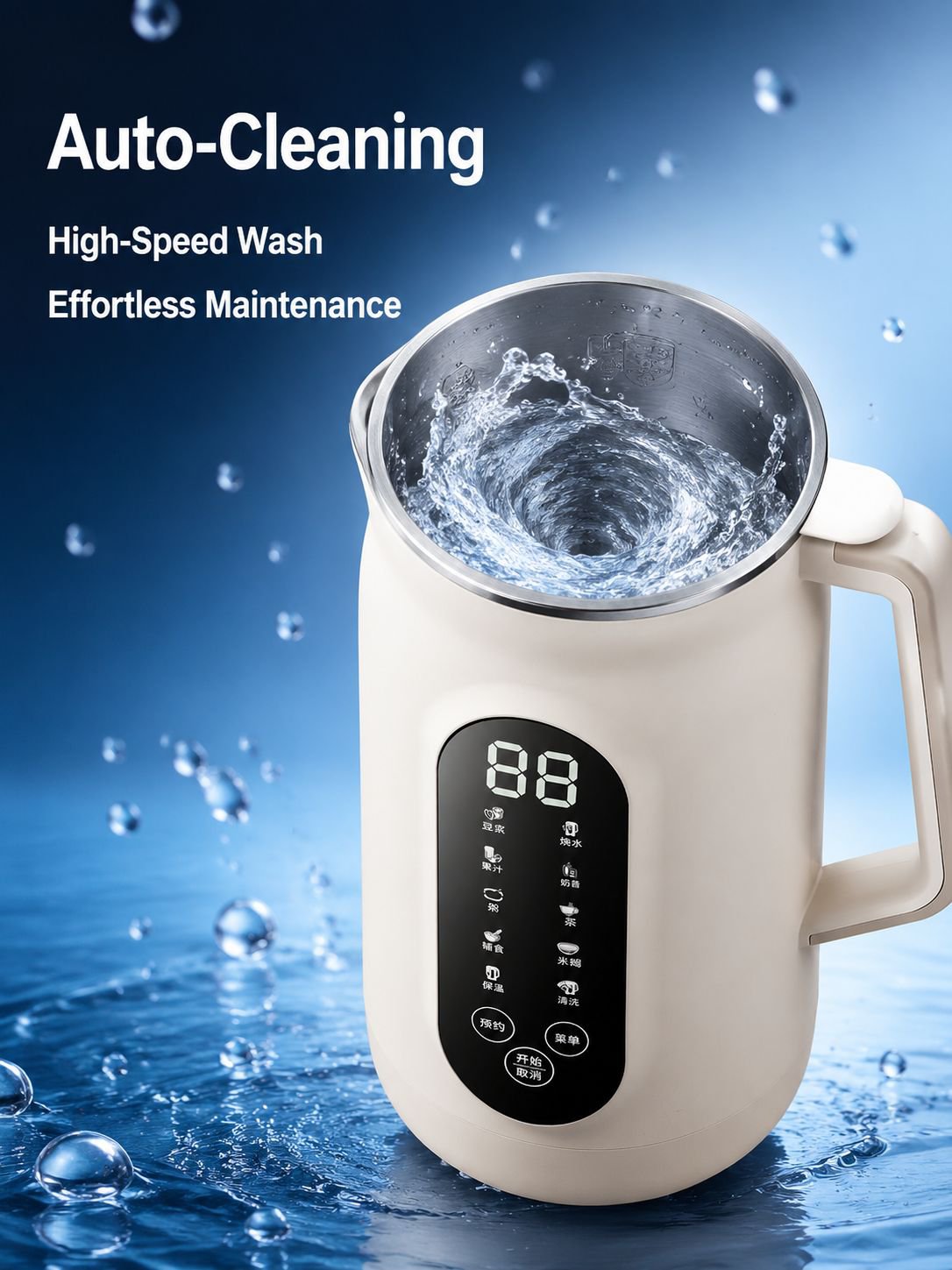 Multifunctional soy milk maker with various drink settings