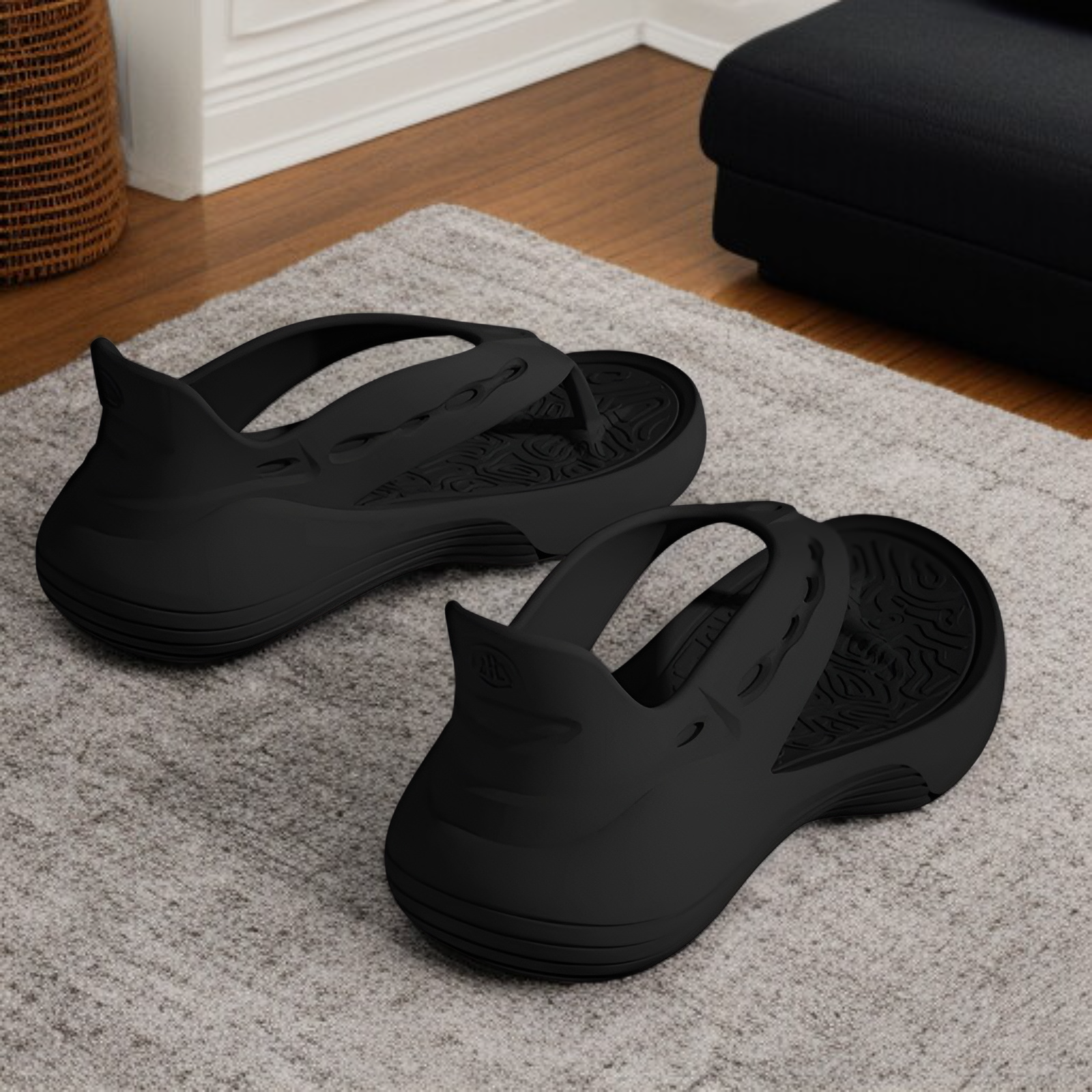 センスのある女性用夏用ホームスリッパ、新しい室内用スリッパ、屋外用滑り止めスリッパ、家庭用ソフトソールスリッパ、ネットセレブサンダル