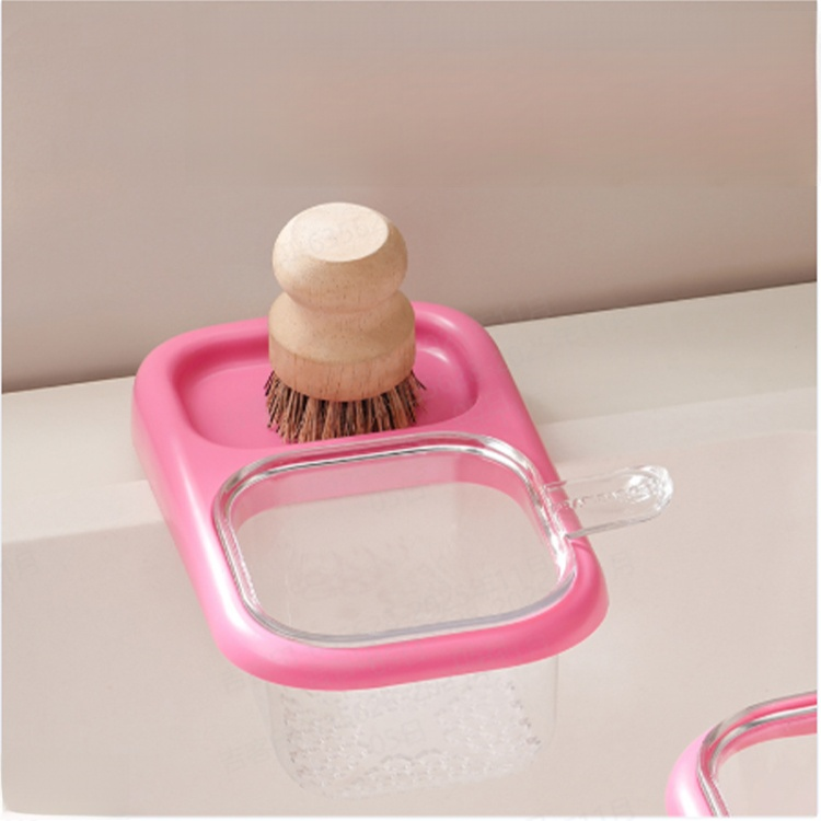 Pink kitchen drain baskets (5-pack)