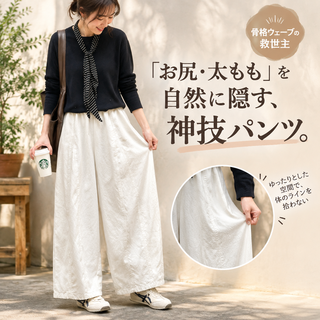 女性用春秋ゆったりバルーンパンツ 九分丈