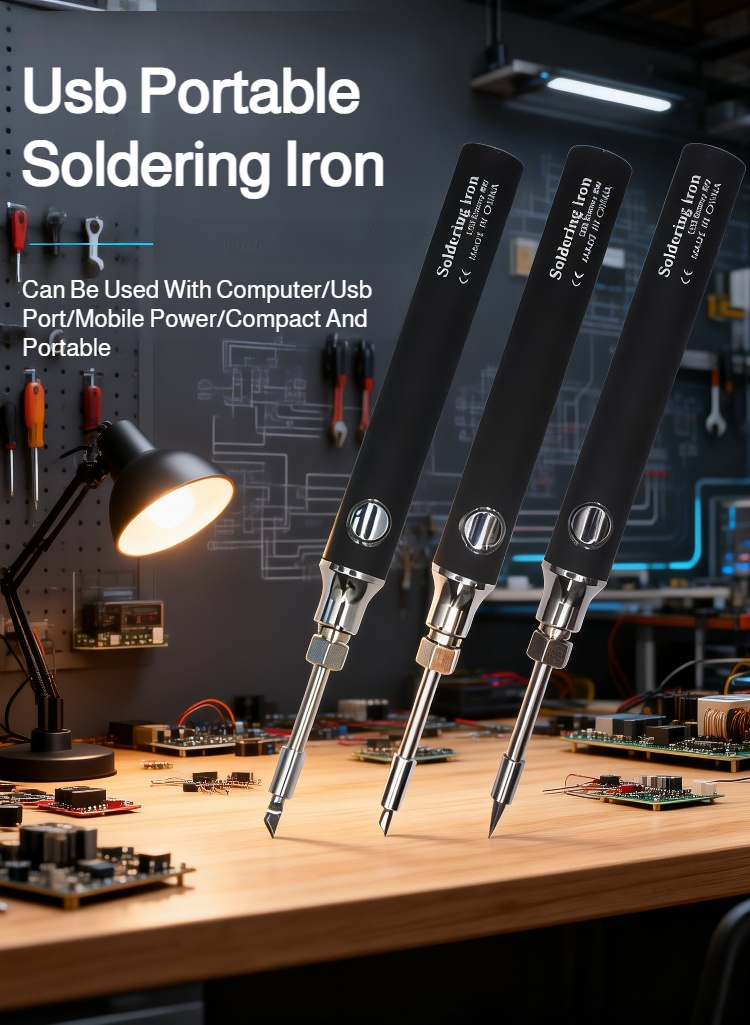 Wireless mini soldering iron kit USB rechargeable
