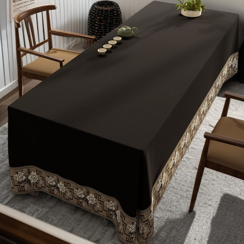 신중식 그레이 찻자리 방수 테이블보 면마 솔리드 컬러 선의 회의 테이블 러너