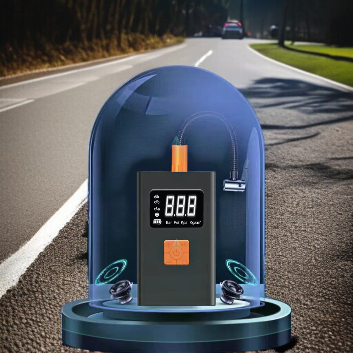 車の携帯用電気膨脹剤ポンプ理性的な照明無線膨脹剤車の携帯用膨脹剤ポンプ