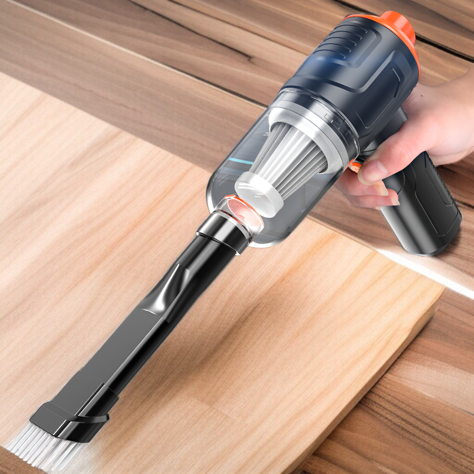 휴대용 청소기 브러쉬리스 차량용 청소기 무선충전 미니청소기