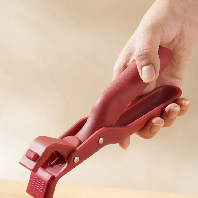 Küchen-Anti-Verbrühungs-Schüsselzange, Silikon-Anti-Rutsch-Multifunktions-Lebensmittelzange