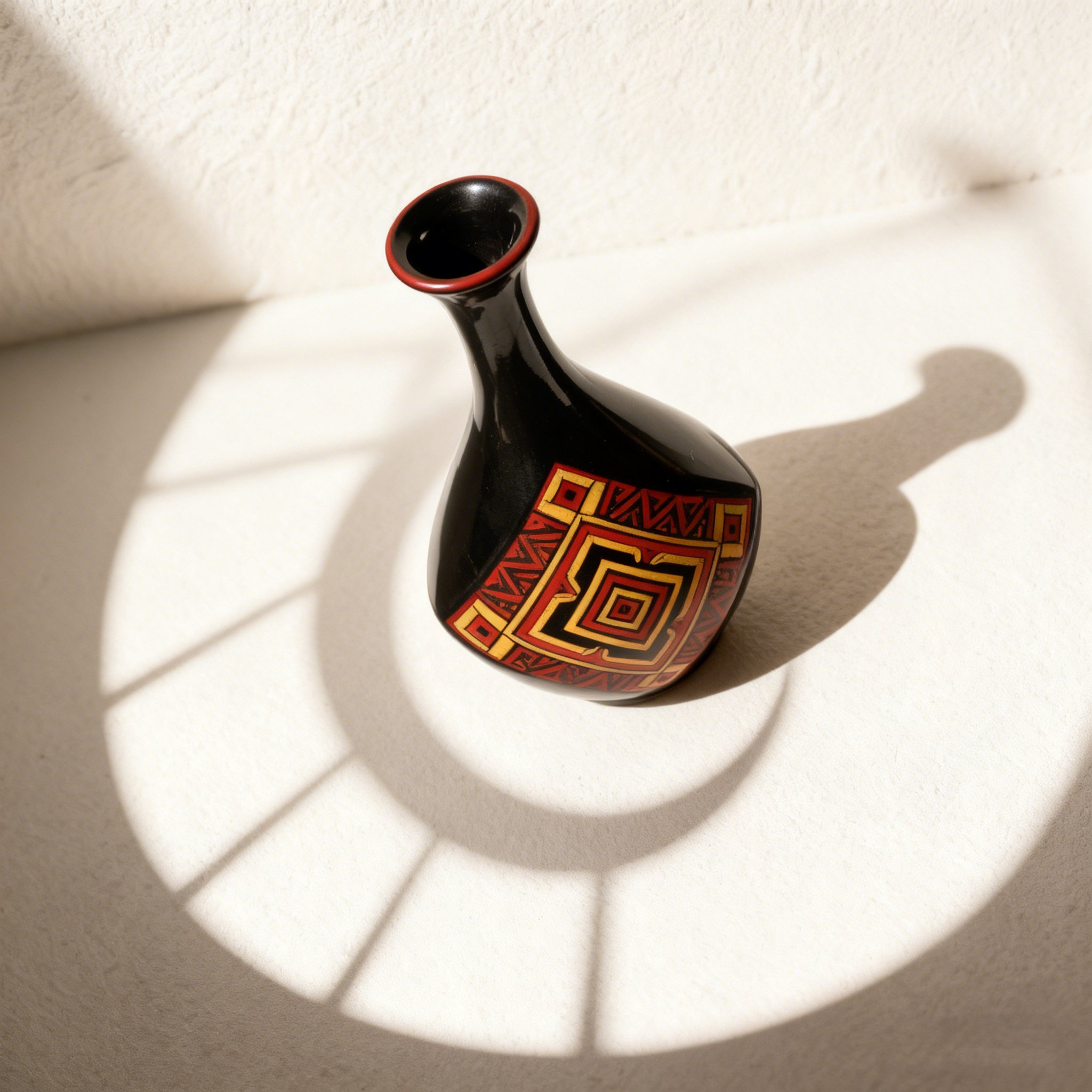 컬러 글레이즈 세라믹 꽃병 세트 전체 이미지