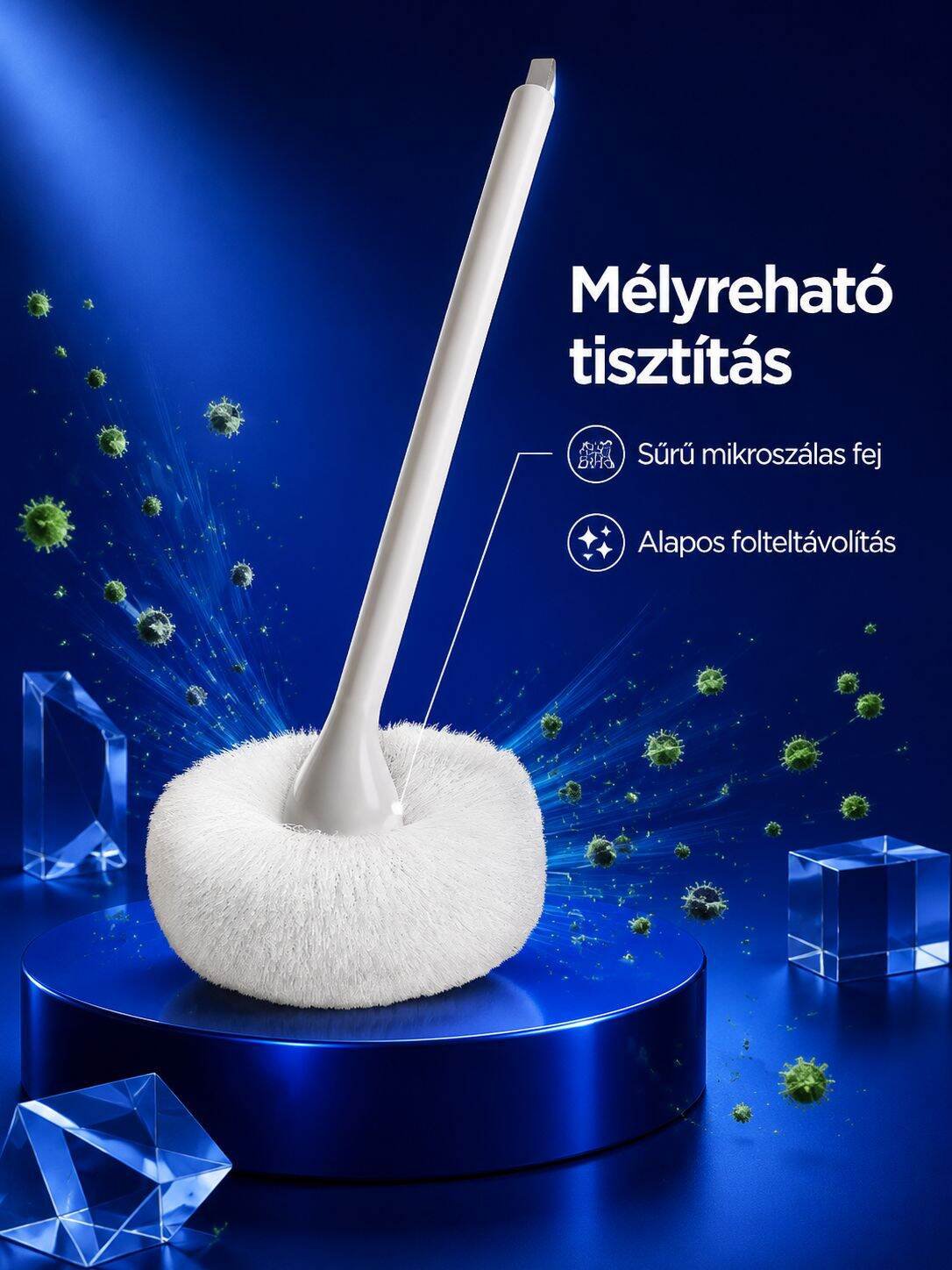 Hatékony felhő alakú fürdőszobai tisztítókefe
