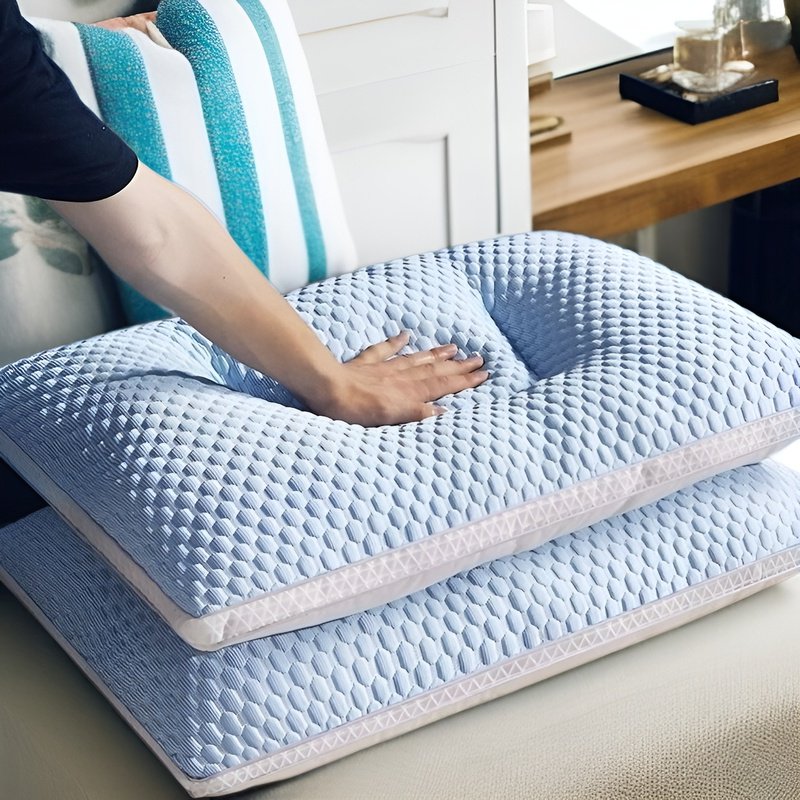 아이스 통기 목베개 여름 고소프트 입체 목베개 쿨링 콩콩 통기망 베개