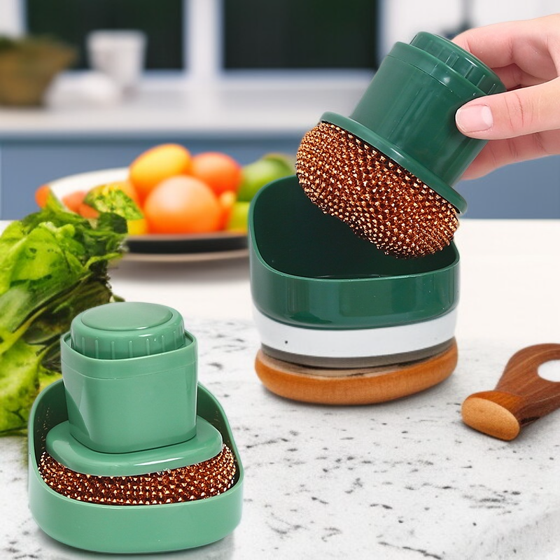 다기능 자동 주입 오염 제거 주방 브러시