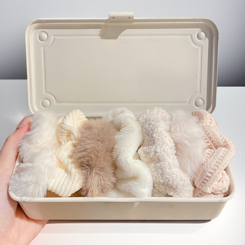 Autumn and Winter Plush Large Intestine Hair Ring