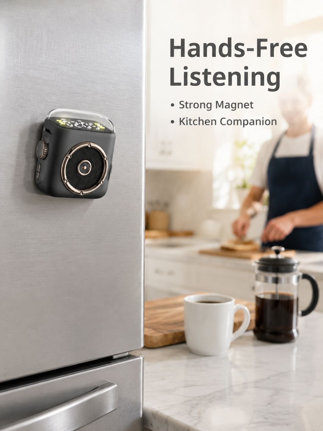 Retro Mini Magnetic Clip-on Speaker