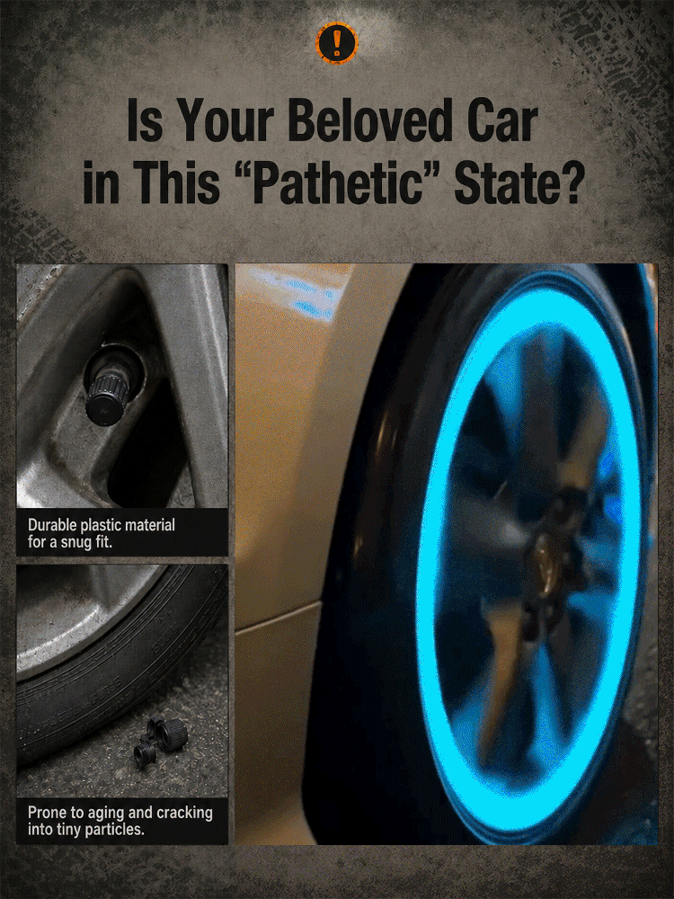 HFH-[Driving experience like a sports car!] Cool illuminated tire valve caps