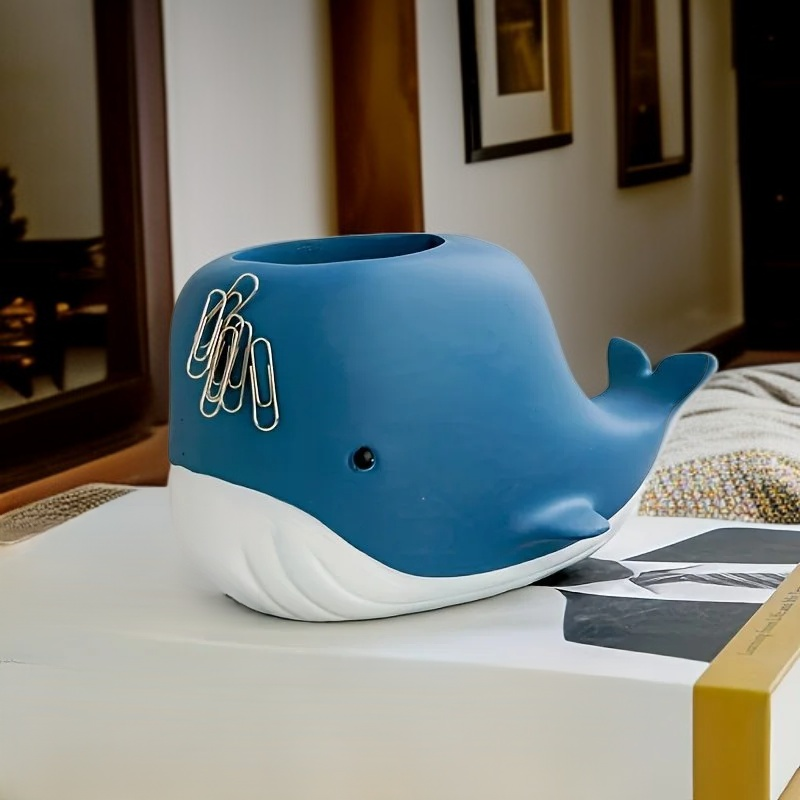 Wielofunkcyjny pojemnik na długopisy dla uczniów, stojak na telefon, organizer biurkowy z żywicy