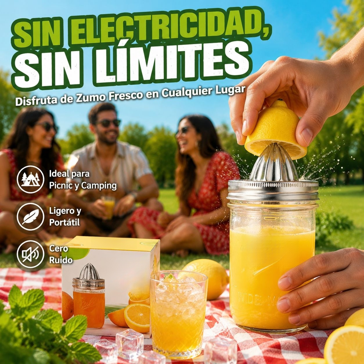 Herramienta exprimidora de limón manual