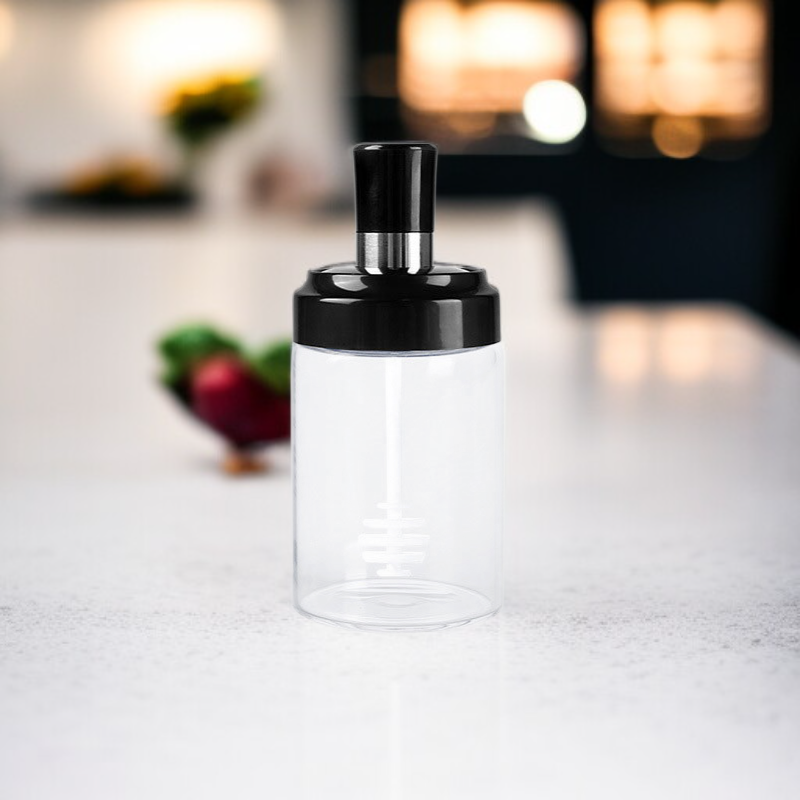 Glass Seasoning Box with Lid