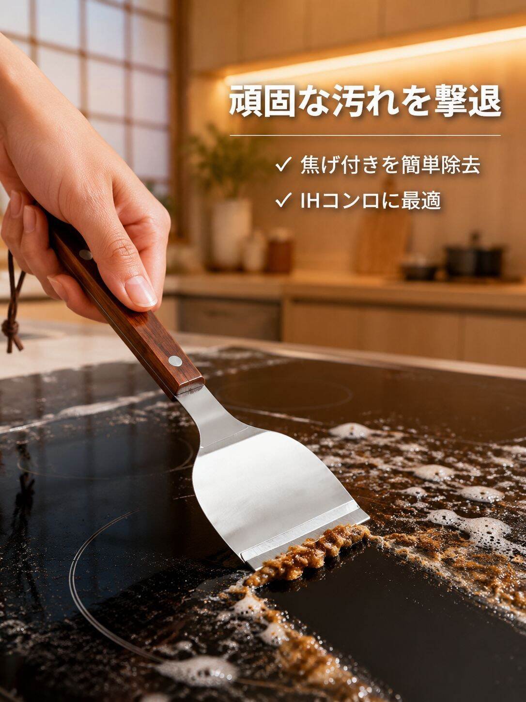 ステンレス製クリーニングスパチュラ