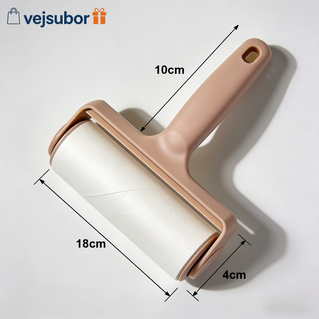 Ergonomic lint roller handle design
