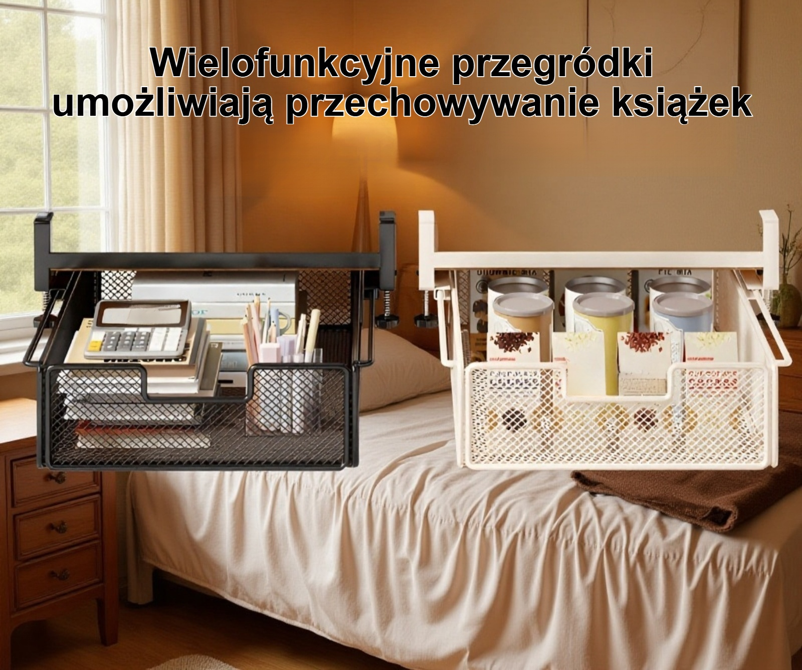 Funkcjonalne półki do akademika