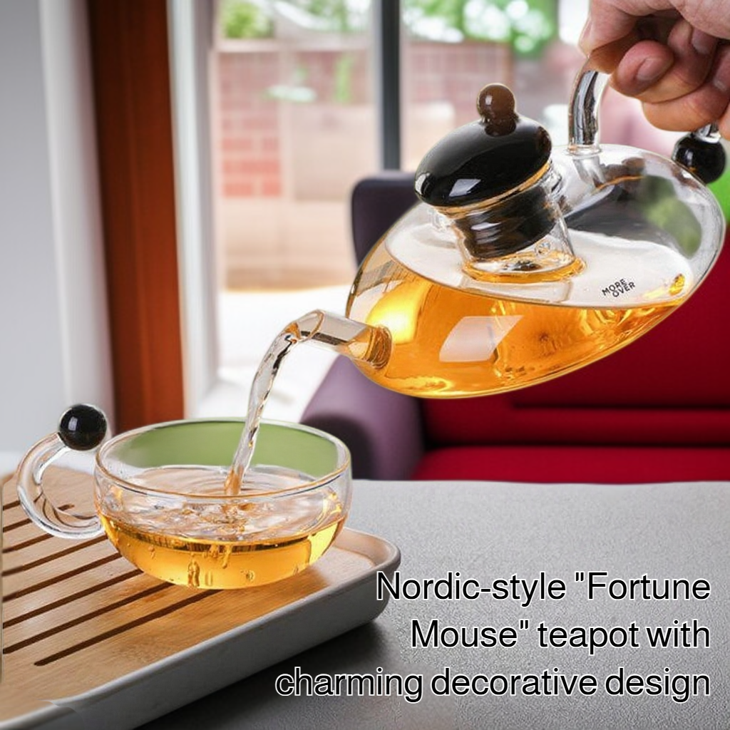 Thickened borosilicate glass teapot