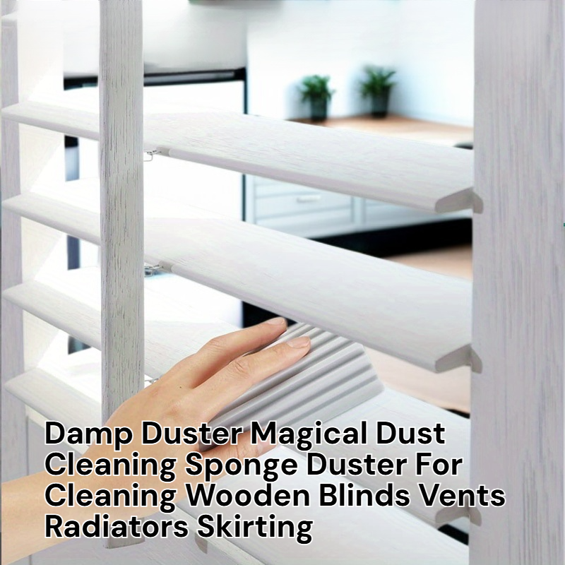 Esponja limpiadora de polvo para persianas de madera